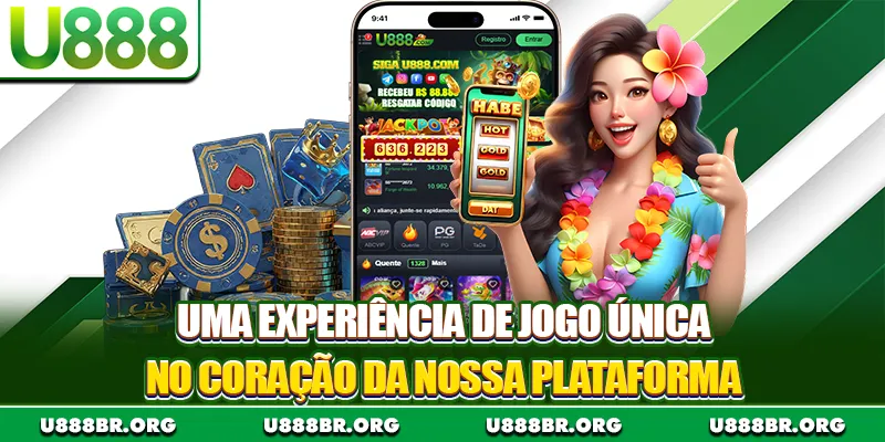 Uma experiência de jogo única no coração da nossa plataforma